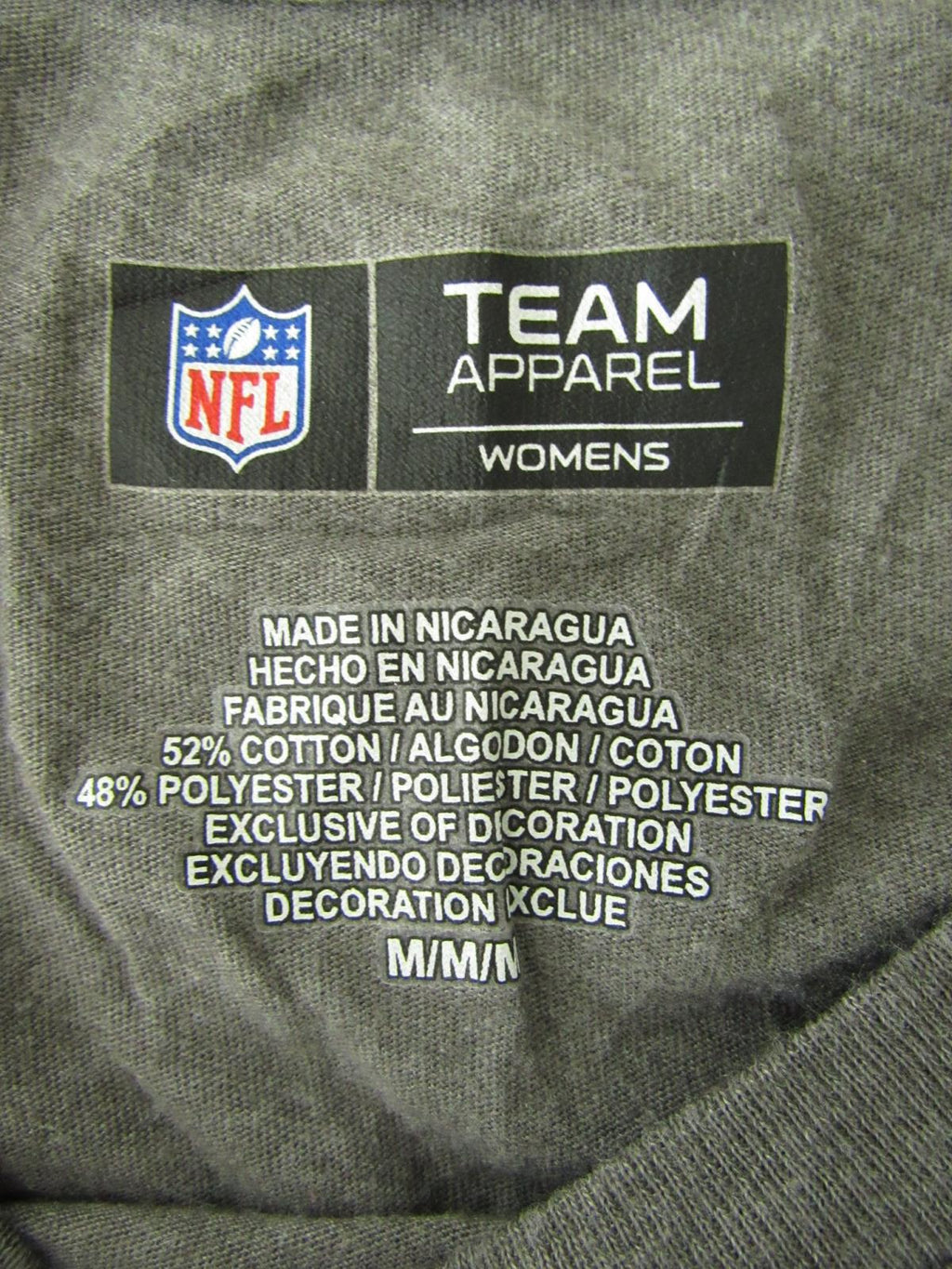 NFL T-shirt - Chicago Bears Made in Nicaragua by NFL team Apparel