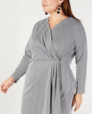 NY Collection Faux Wrap Dress