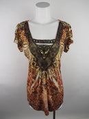 One World Live and Let Live Blouse Top
