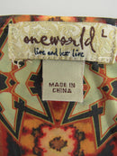 One World Live and Let Live Blouse Top